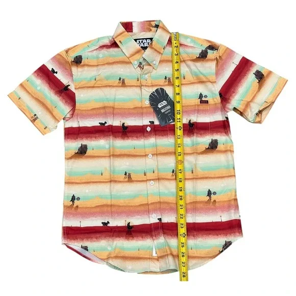 RSVLTS Star Wars‎ The Mandalorian Layers KUNUFLEX Short Sleeve Shirt Size S